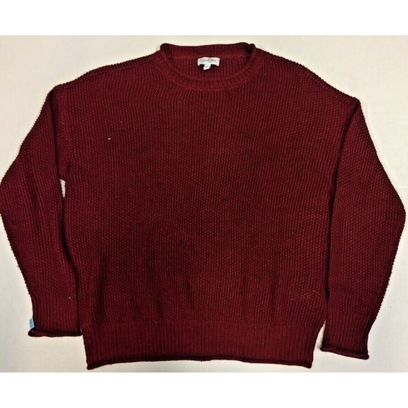 Jessica Simpson Women Roll Neck Ribbed Cuff Sweater Red X-LARGE - Picture 1 of 2